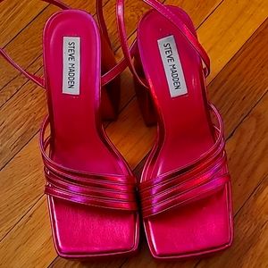 Steve madden pink platform heels
